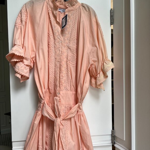 Juliet Dunn A-Line Dress Peach - Picture 4 of 6